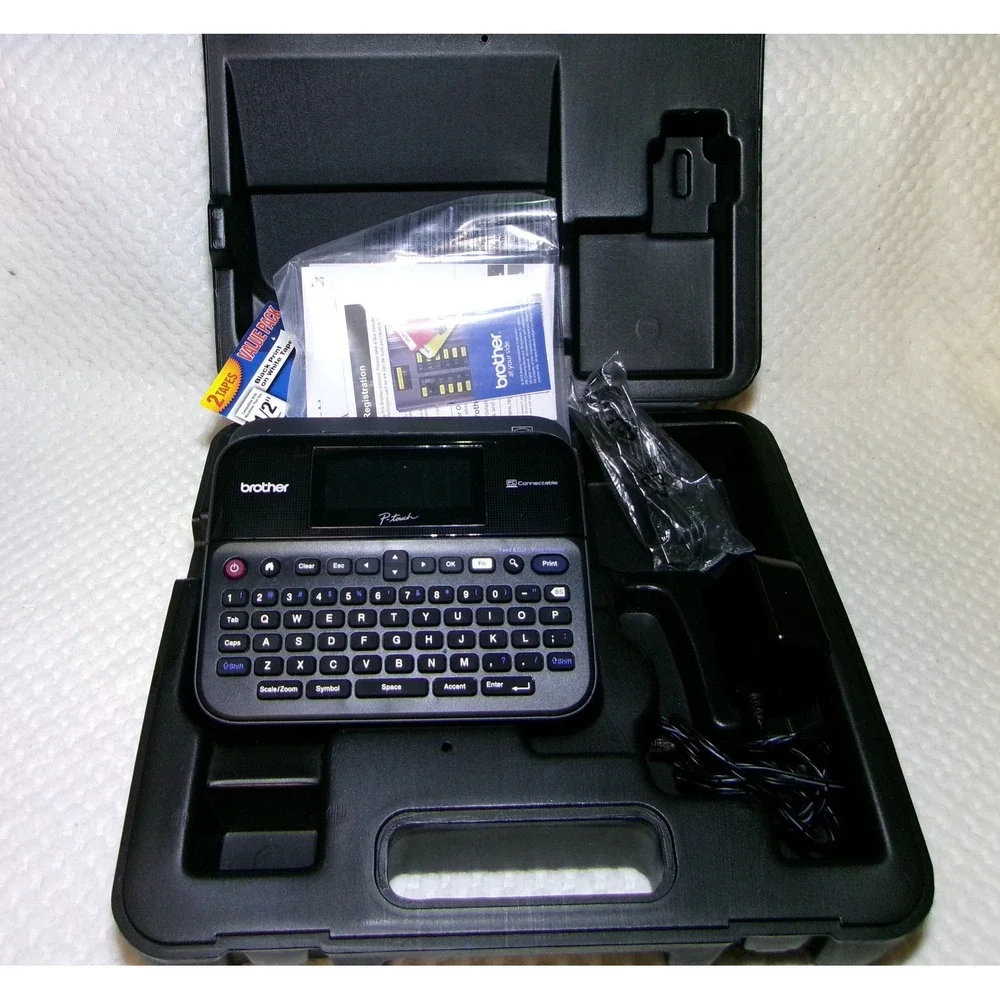 Brother P-Touch PT-D600 Label Maker PC Connectable with Case and AC Adapter